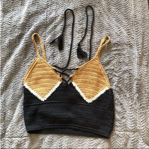 Forever 21 crochet crop top